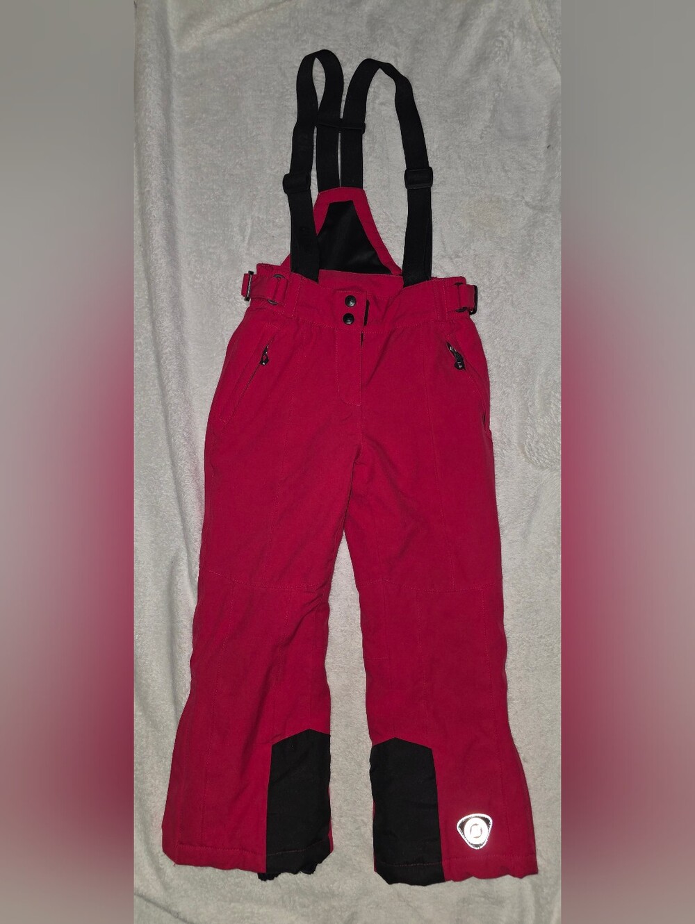 Killtec junior functional ski pants / bibs in neon pink Size 8